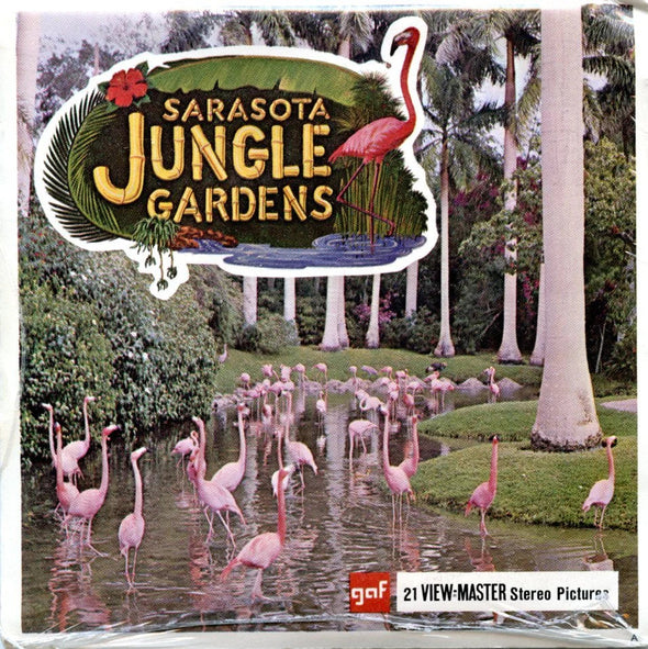 Sarasota Jungle Gardens - View-Master 3 Reel Packet - 1960s Views - Vintage - (PKT-A978-G1Amint) Packet 3Dstereo 