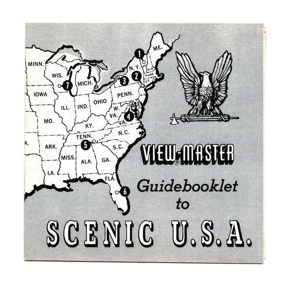 Scenic U.S.A. - Souvenir pack - View-Master 3 Reel Packet - 1960s views - vintage - (ECO-A996-S5) 3Dstereo 