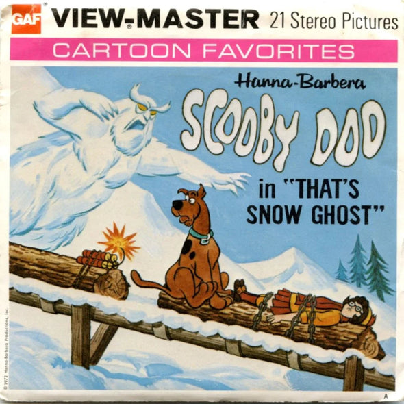 Scooby Doo in That's Snow Ghost - View-Master 3 Reel Packet - 1970s - vintage - (ECO-B553-G5A)