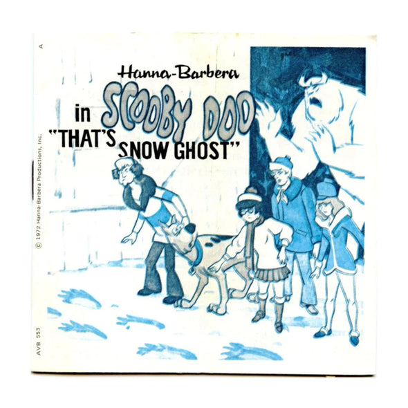 Scooby Doo in "That's Snow Ghost" - View-Master 3 Reel Packet - 1970s - vintage - (ECO-B553-G5A) Packet 3Dstereo.com 