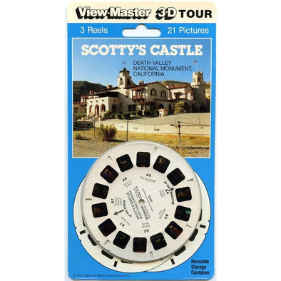 Scotty's Castle  Death Valley National Monument, California - View-Master 3 Reel Set on Card - NEW - (VBP-5355)