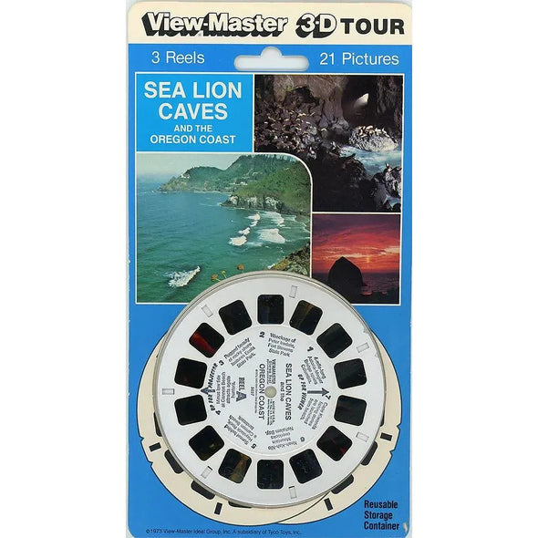 Sea Lion Caves - View-Master 3 Reels Set on Card - NEW - (5037) VBP 3dstereo 