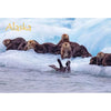 SEALS & OTTERS - ALASKA - 2 Image 3D Flip Magnet for Refrigerators, Whiteboards, and Lockers - NEW MAGNET 3dstereo 
