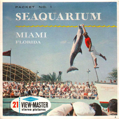 Seaquarium - Miami, Florida - View-Master 3 Reel Packet - 1960s views - vintage - (PKT-A966-S6A) Packet 3dstereo 