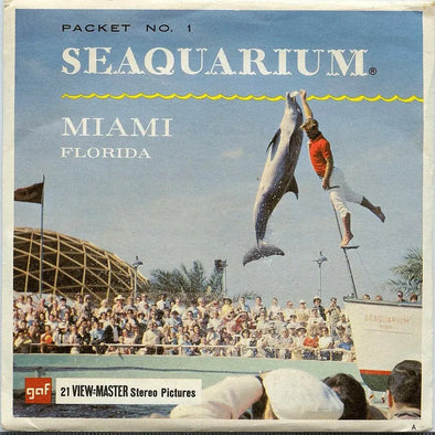 Seaquarium No. 1 - Miami, Florida - View-Master 3 Reel Packet - 1960s views - vintage - (PKT-A966-G1A) Packet 3dstereo 