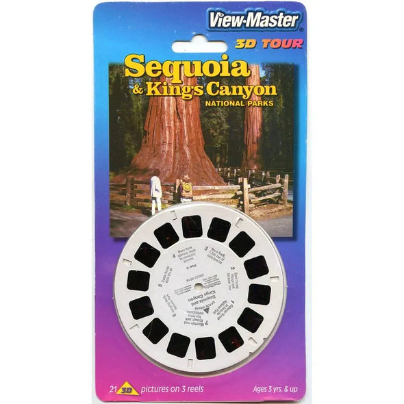 Sequoia & Kings Canyon - National Parks - View-Master 3 Reel Set on Card - NEW - (VBP-3502) 3dstereo 