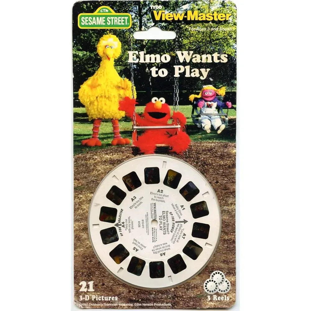Sesame Street - Elmo Wants to Play - View-Master 3 Reel Set Sesame Street - Elmo Wants to Play - View-Master 3 Reel Set