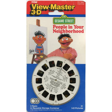 Sesame Street - People in Your Neighborhood - View-Master - 3 Reel Set on Card - NEW - (VBP-4049) 3dstereo 