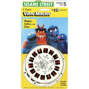 Sesame Street - Shapes, Colors and Sizes - Serie No. 4 - View-Master  4 Reel Set on Card - NEW - (M15)