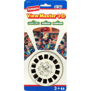Sesame Street - View-Master 3 Reel Set on Card - NEW - (4097-FND) 3dstereo 