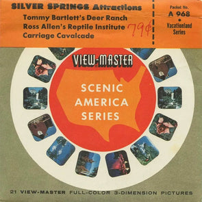 Silver Springs Attractions - View-Master Reels #364, #363 and #362- vintage - (A968-SU) Packet 3dstereo 