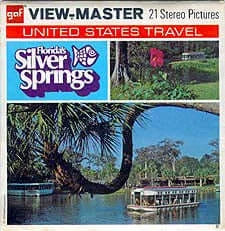 Silver Springs - Florida - View-Master 3 Reel Packet - 1970s views - vintage - (PKT-A962-G3B) Packet 3Dstereo 