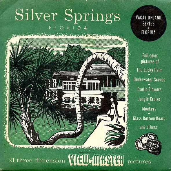 Silver Springs, Florida - View-Master 3 Reel Packet - vintage - (PKT-SILSPRINGS-S3D) Packet 3Dstereo 