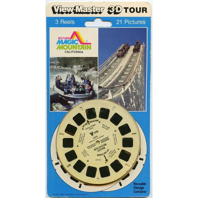Six Flags Magic Mountain - View-Master 3 Reel Set on Card - NEW - (VBP-5333) VBP 3dstereo 