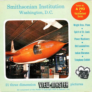 Smithsonian Institution - View-Master 3 Reel Packet - 1950s views - Vintage - (PKT-A792-S4) 3Dstereo 
