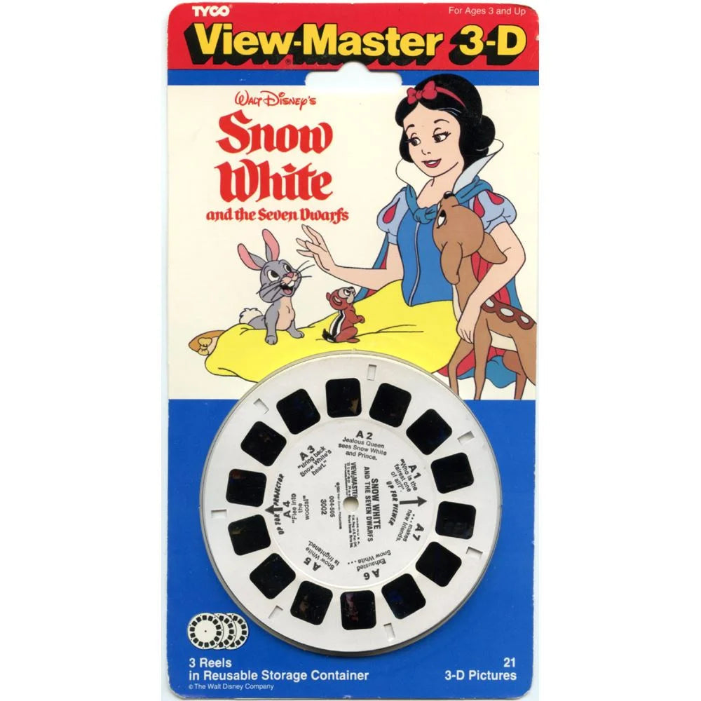 Snow White and the Seven Dwarfs - View-Master - 3 Reels on Card