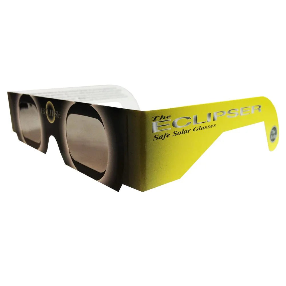 Souvenir Solar Eclipse Glasses ISO Certified Cardboard Black and Y 3Dstereo