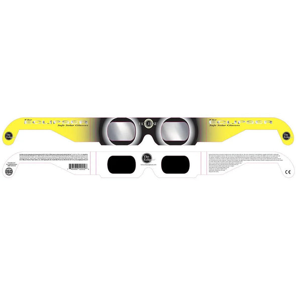 Solar Eclipse Glasses - ISO Certified - Cardboard Black and Yellow ('Eclipsers') - NEW