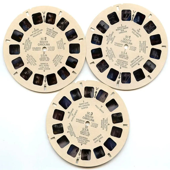 South Carolina - View-Master - 3 Reel Packet - 1950s views - vintage - (PKT-SC-S4) Packet 3dstereo 