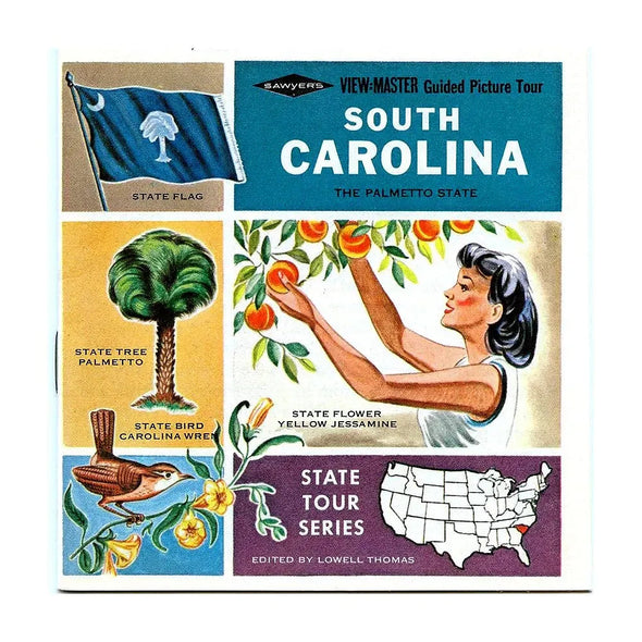 South Carolina - View-Master 3 Reel Packet - 1960s views - vintage - (ECO-A905-S6A)