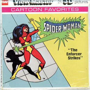 Spider-Woman - View-Master 3 Reel Packet - 1970s - Vintage - (PKT-L7-G6mint) Packet 3Dstereo 