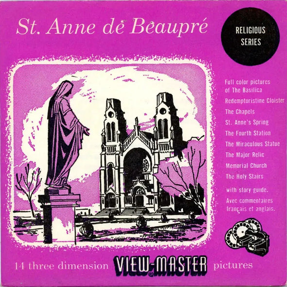 St. Anne de Beaupre - France - View-Master 2 Reel Packet - 1950's views - vintage - (PKT-ANNE-S3D) Packet 3dstereo 