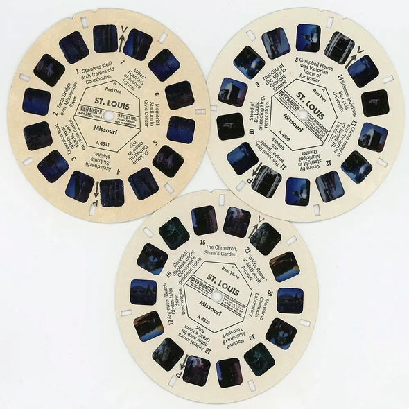 St. Louis, Missouri - View-Master 3 Reel Packet - 1960s views - vintage - (ECO-A453-S6A) Packet 3Dstereo 
