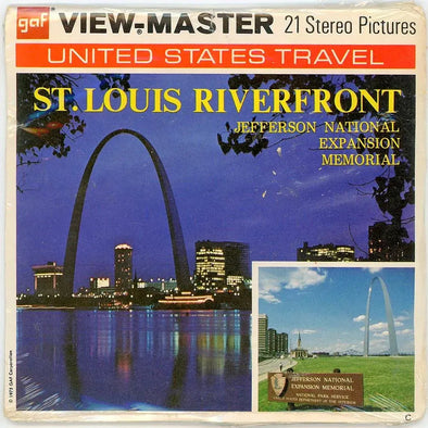 St. Louis Riverfront - edition C - View-Master - Vintage - 3 Reel Packet - 1970s views - vintage - (PKT-A456-G3CMINT) Packet 3Dstereo 