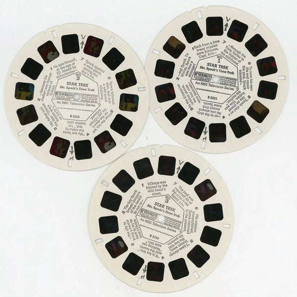 Star Trek - View-Master 3 Reel Packet - 1970s - vintage - (ECO-B555-G3A) Packet 3Dstereo 
