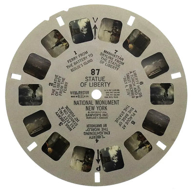 Statue of Liberty - National Monument New York  - View-Master - Vintage Single Reel - 1956 - (No.87)
