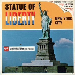 Statue of Liberty - View-Master 3 Reel Packet - 1960s Views - Vintage - (ECO-A648-G1A) Packet 3dstereo 