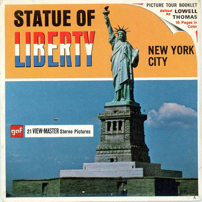 Statue of Liberty - View-Master 3 Reel Packet - 1960s Views - Vintage - (ECO-A648-G1A)