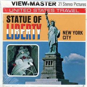 Statue of Liberty - View-Master 3 Reel Packet - 1980s Views - Vintage - (PKT-A648-V1Bmint)