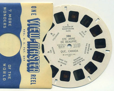 Ste. Anne de Beaupre, Que, Canada - View-Master Printed Reel - vintage - (REL-386) 3dstereo 