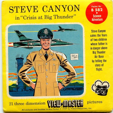 Steve Canyon in "Crisis at Big Thunder" - View-Master 3 Reel Packet - vintage - (PKT-B582-S4)
