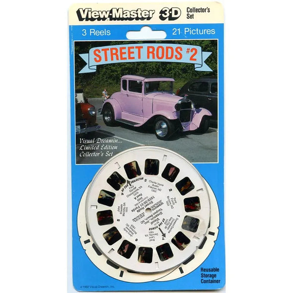Street Rods #2 - View-Master - 3 Reel Set on Card - NEW - (5453) 3dstereo 