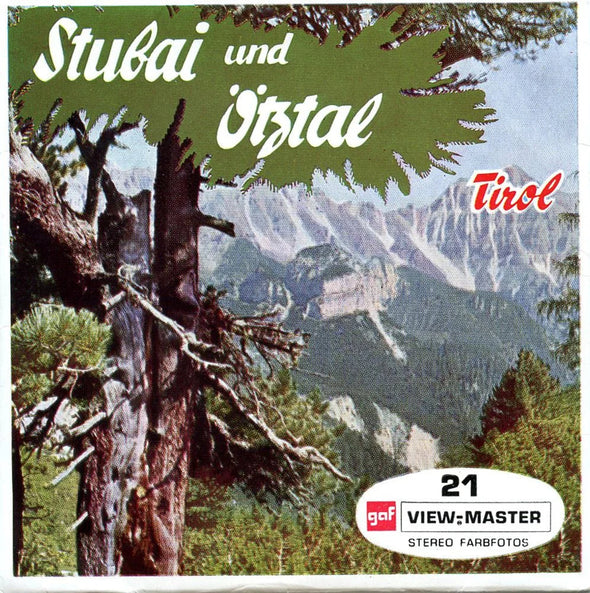 Stubai and Otztal - View-Master 3 Reel Packet - vintage - (C653d-BG1) Packet 3Dstereo 