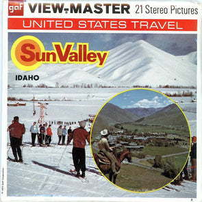 Sun Valley Idaho - View-Master 3 Reel Packet - 1970s Views - Vintage - (PKT-A286-G3Amint) Packet 3dstereo 
