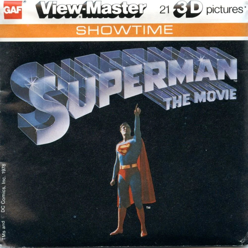 Superman The Movie - View-Master 3 Reel Packet - 1970s - Vintage - (PK –