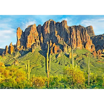 Superstition Mountains - 3D Lenticular Postcard Greeting Card - NEW Postcard 3dstereo 