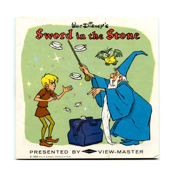 Sword in the Stone - View-Master - Vintage - 3 Reel Packet - 1960s views (ECO-B316-S6) Packet 3dstereo 