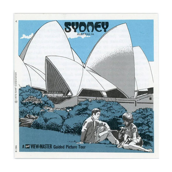 Sydney Australia - View-Master 3 Reel Packet - 1970s Views - Vintage - (zur Kleinsmiede) - (B286-G3A) Packet 3dstereo 