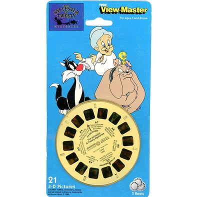 Sylvester & Tweety - Mysteries - View-Master - 3 Reels on Card - NEW - (VBP-1083) VBP 3dstereo 