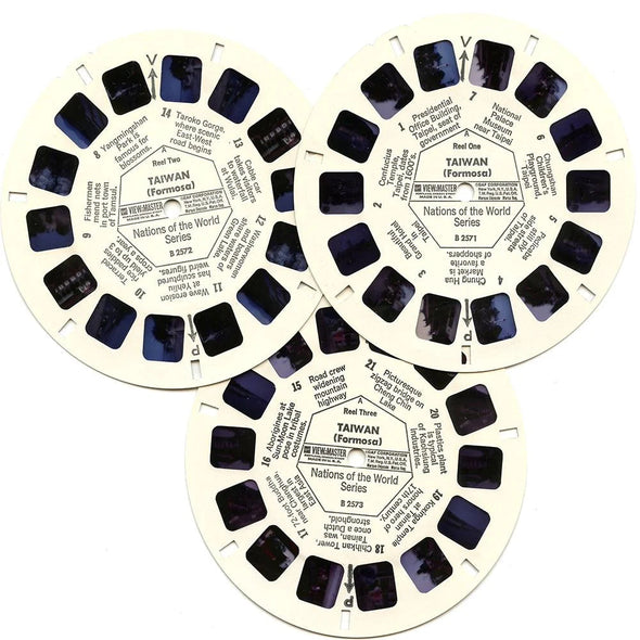 Taiwan - Coin & Stamp - View-Master - Vintage - 3 Reel Packet - 1960s views - (ECO-B257-G1Asc) Packet 3Dstereo 
