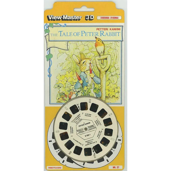 Tale of Peter Rabbit - View-Master 3 Reel Set on Card - (D256) VBP 3dstereo 