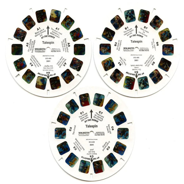 Tale Spin - View-Master 3 Reel Set on Card - (zur Kleinsmiede) - (3081) - vintage VBP 3dstereo 