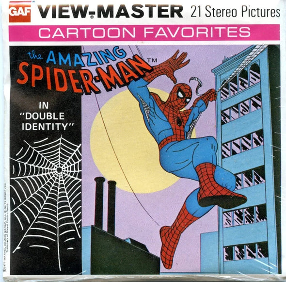 The Amazing Spider-Man - View-Master 3 Reel Packet - 1970s - Vintage - (PKT-H11-G4mint)