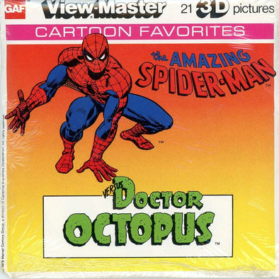 The Amazing Spider-Man - View-Master 3 Reel Packet - 1970s - Vintage - (PKT-K31-G6nk-mint) Packet 3Dstereo 
