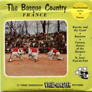 The Basque Country - France - View-Master 3 Reel Packet - 1950s Views - Vintage - (PKT-BASQ-BS3)