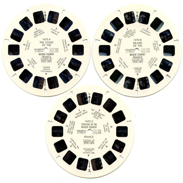 The Basque Country - France - View-Master 3 Reel Packet - 1950s Views - Vintage - (PKT-BASQ-BS3) Packet 3dstereo 